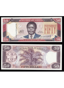 LIBERIA 50 Dollari 2011 fior di stampa